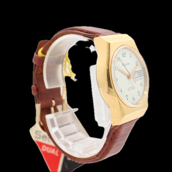 Vintage 34mm Bulova Dual Day Set-O-Matic Men\'s Automatic Wristwatch Swiss